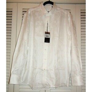 Zagiri Thunder and Roses White Jacquard Shirt